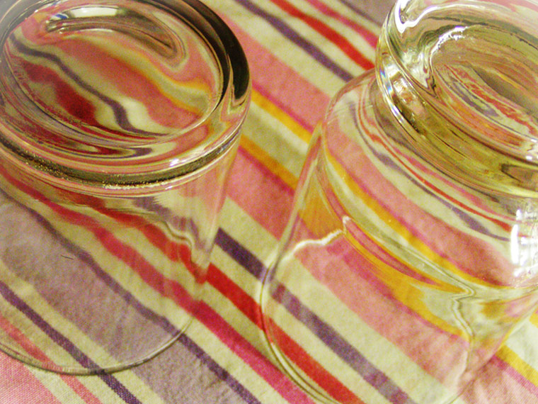 Striped glass
