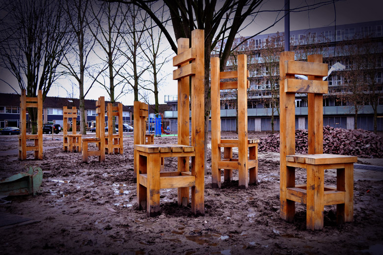 Wooden chairs