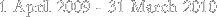 1 May 2010 - 30 April 2011